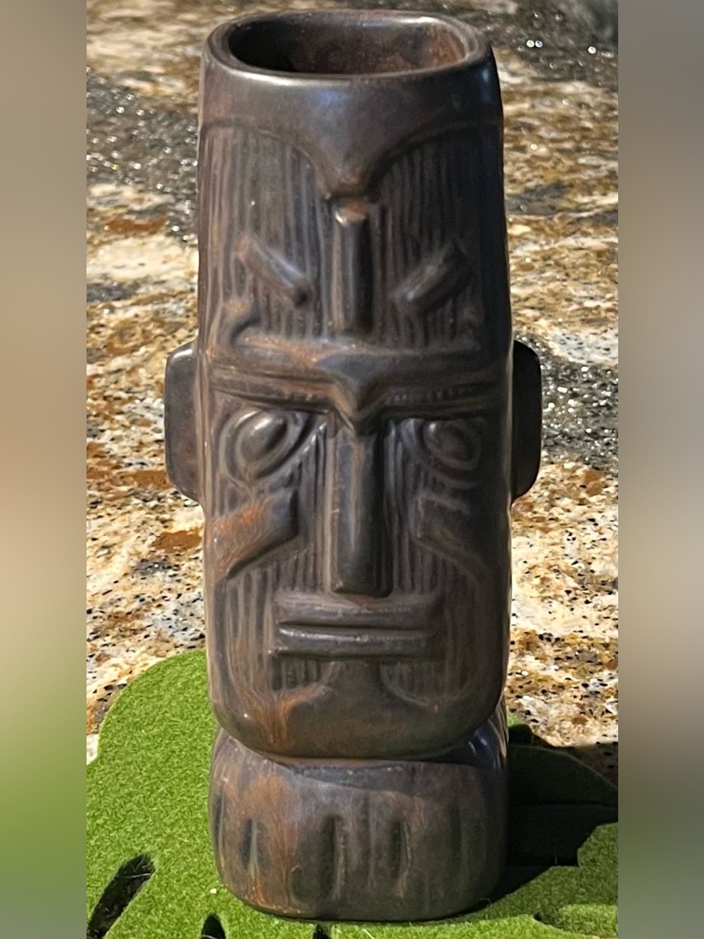 Kon Tiki Collectible Mug Tiki Farm 2017 Rare Ltd Edition Iron Oxide Brown Head